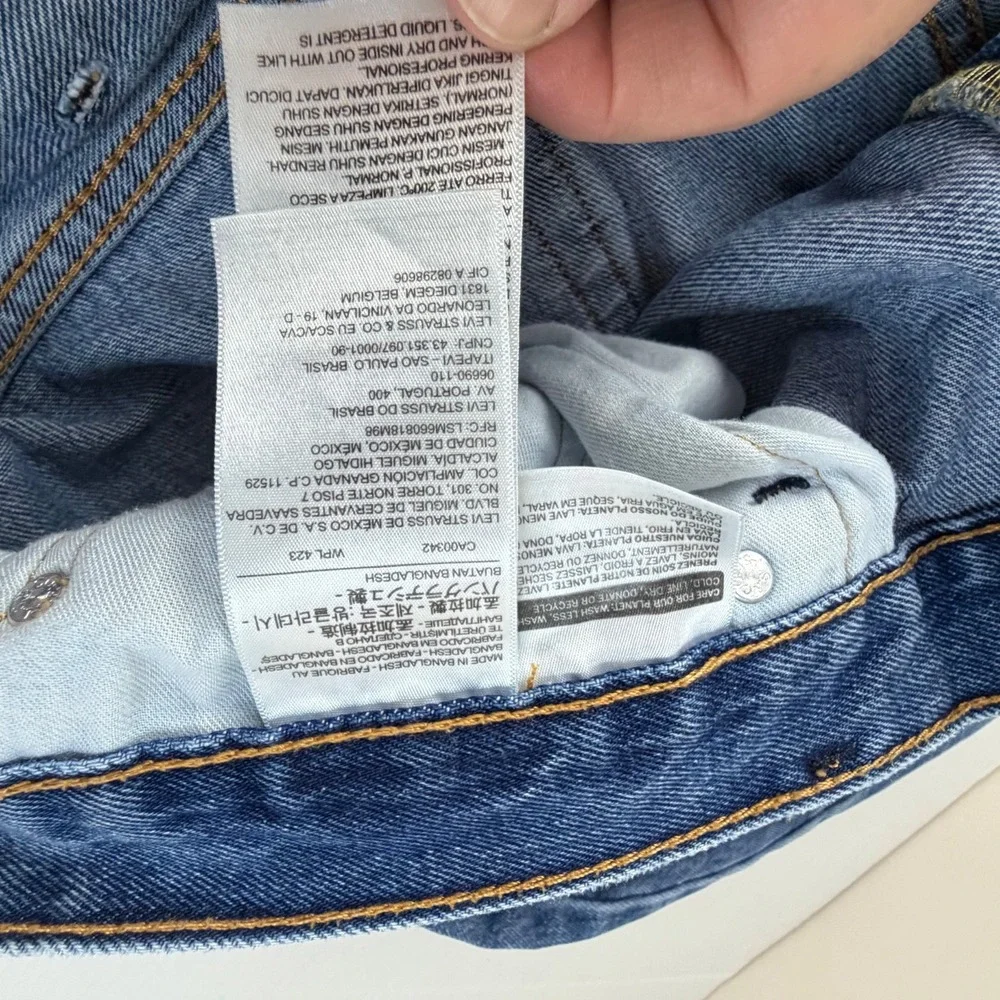 Levi's 550 Men's Relaxed Fit Blue Jeans Stonewash Blue 42X30‎